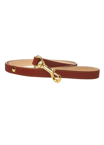 Classic Dog Lead Brown
